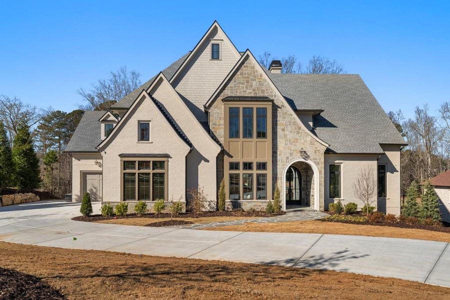 Front exterior of a new home in , Milton, GA, highlighting curb appeal (Image 39).