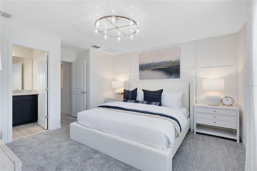 Furnished interior view inside a new home in The Cove at Nona Sound, Orlando (Image 22).