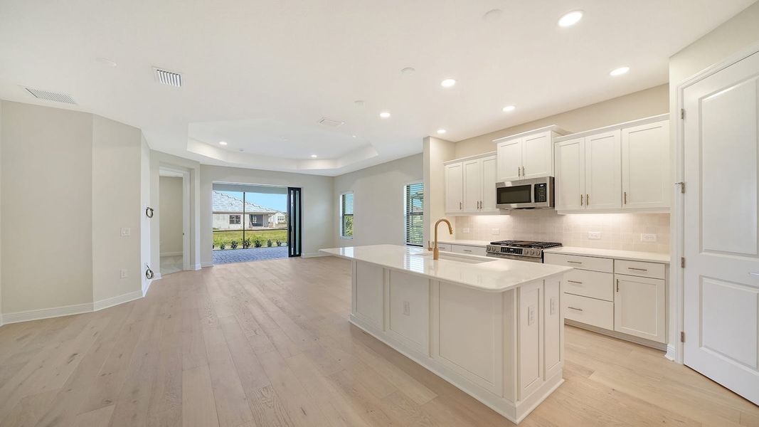 Furnished interior view inside a new home in Vistera of Venice Real Estate and Homes for Sale in Venice, FL - Neal Communities, Nokomis (Image 8).