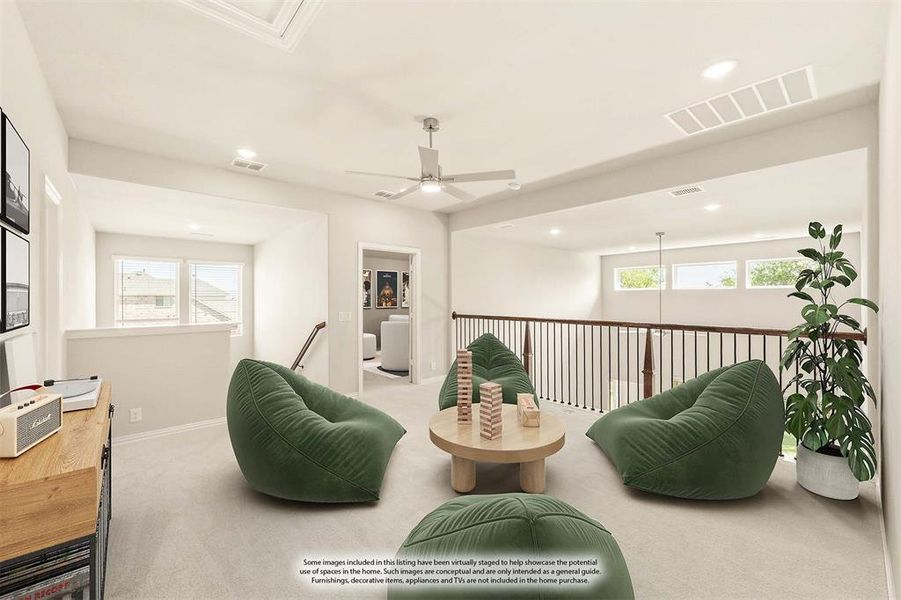 Furnished interior view inside a new home in Timberbrook 3B-4A, Justin (Image 7).