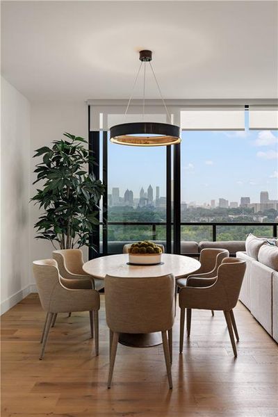 Furnished interior view inside a new home in , Atlanta (Image 46).