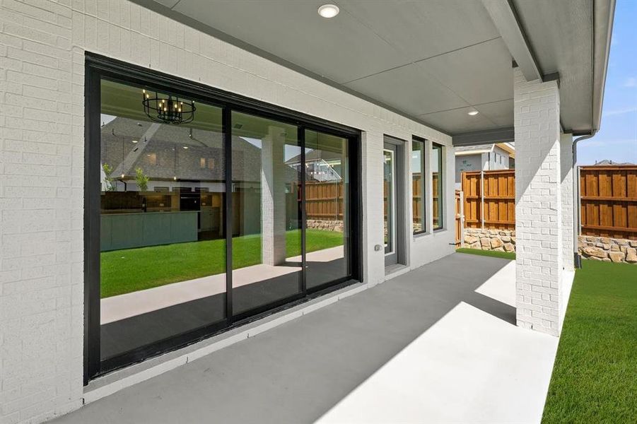 The Berkley B Outdoor Living Area