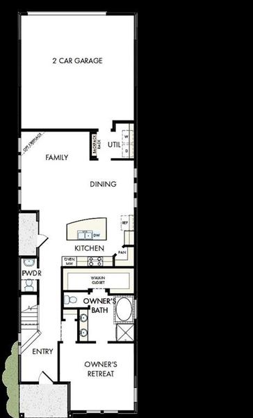 2D floor plan layout of this home in Talia – Cottage Series, Mesquite, TX (Image 3).