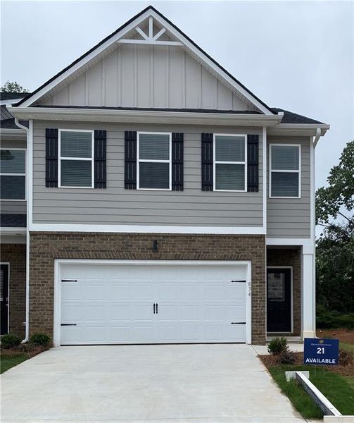 Front exterior of a new home in Carolina, Palmetto, GA, highlighting curb appeal (Image 1). Front exterior of a new home in Carolina, Palmetto, GA, highlighting curb appeal (Image 1).