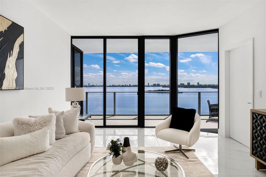 Furnished interior view inside a new home in , Miami (Image 8).