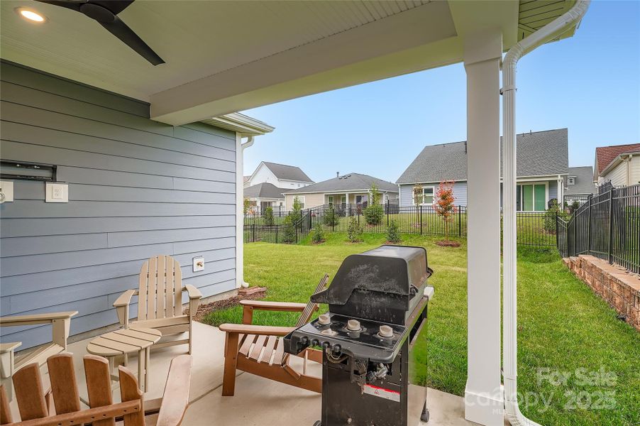 Exterior details and patio area of a home in Trilogy® Lake Norman, Denver (Image 4).