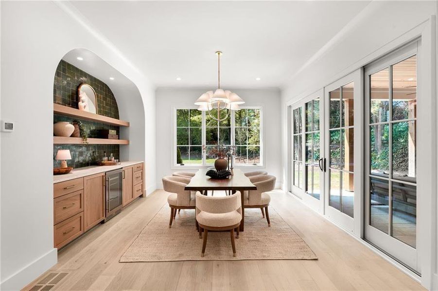 Furnished interior view inside a new home in , Atlanta (Image 32).