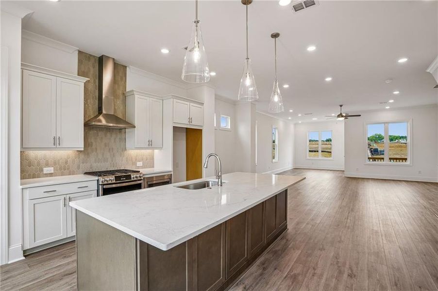 Furnished interior view inside a new home in Waterhaven, Cumming (Image 9).