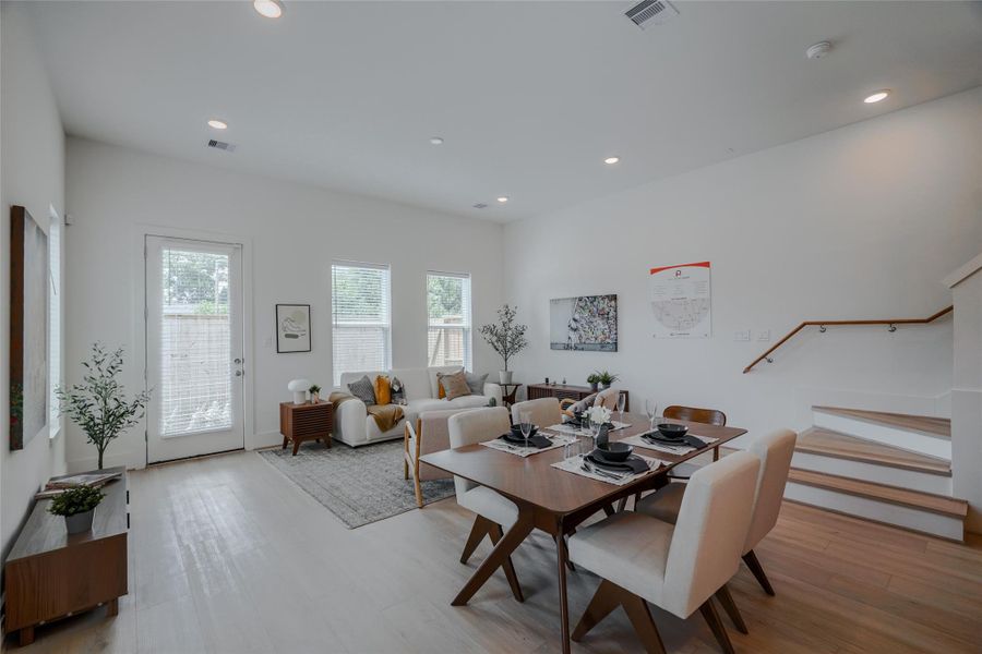 Furnished interior view inside a new home in Paul Quinn Court, Houston (Image 6).