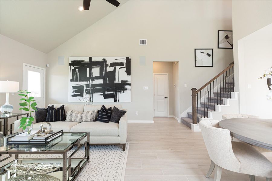 Furnished interior view inside a new home in , Conroe (Image 7).
