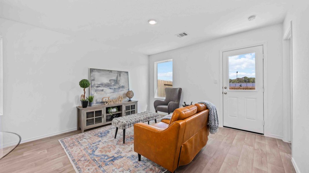 Furnished interior view inside a new home in Garver Heights, Houston (Image 4).