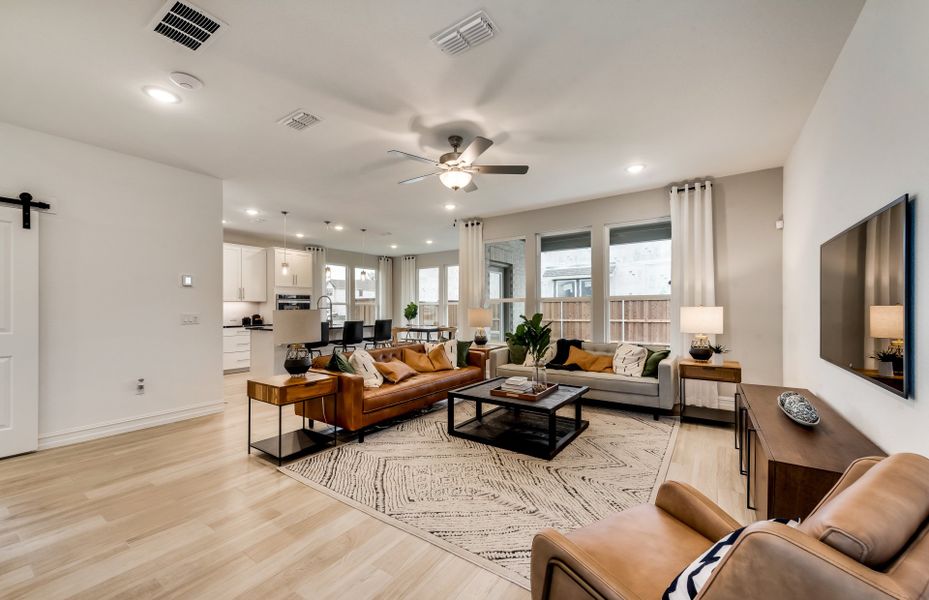 Open concept throughout main living areas