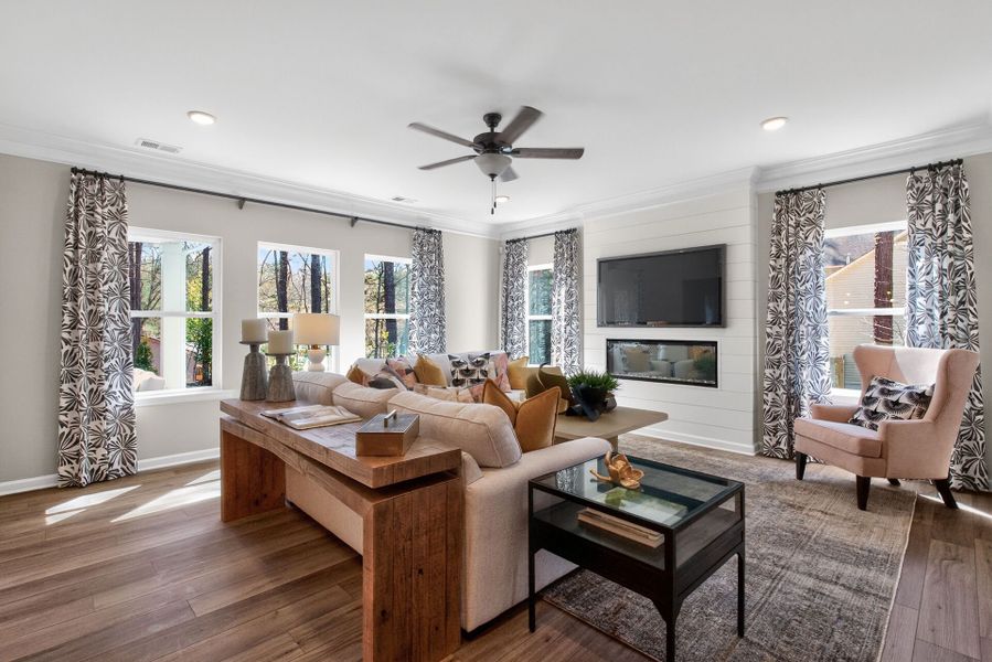 Furnished interior view inside a new home in Arbor Glen, Sanford (Image 6). Furnished interior view inside a new home in Arbor Glen, Sanford (Image 6).