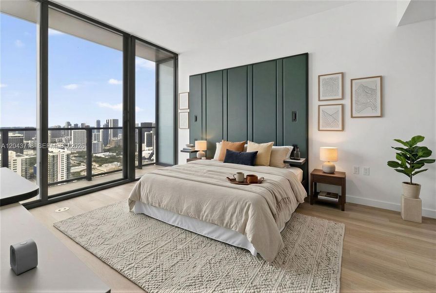 Furnished interior view inside a new home in , Miami (Image 7). Furnished interior view inside a new home in , Miami (Image 7).