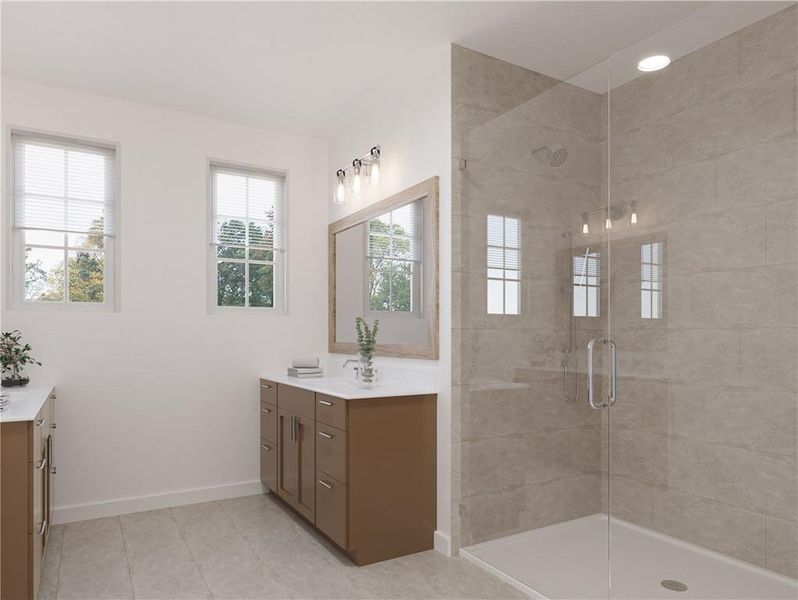 Furnished interior view inside a new home in Brookside Reserve, Alpharetta (Image 5).