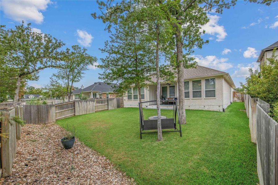 Exterior details and patio area of a home in , College Station (Image 22). Exterior details and patio area of a home in , College Station (Image 22).