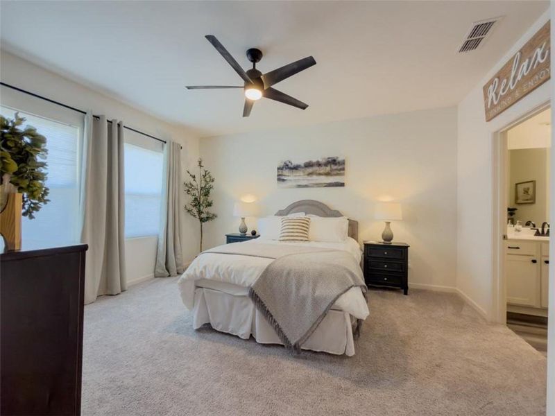 Furnished interior view inside a new home in Bentwater, Hoschton (Image 39). Furnished interior view inside a new home in Bentwater, Hoschton (Image 39).