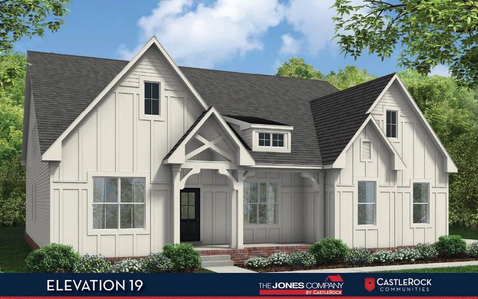 Representative exterior photo of a completed home built from the Dover II by CastleRock Communities in Belvoir, Fairview, TN (Image 5).