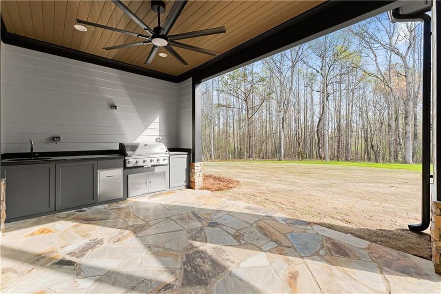 Exterior details and patio area of a home in , Ball Ground (Image 28).
