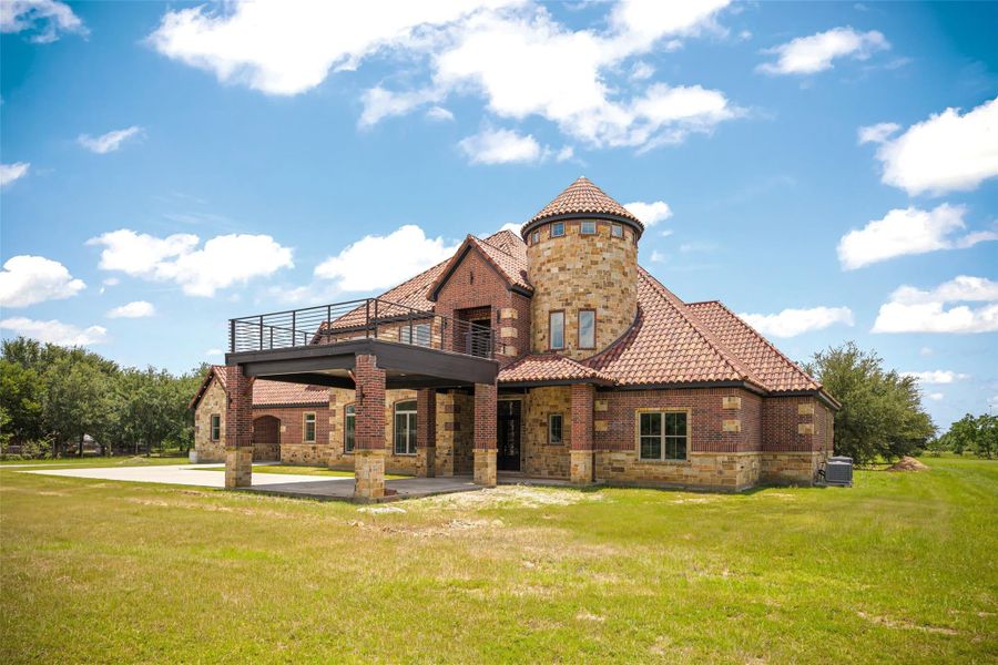 Front exterior of a new home in , Cypress, TX, highlighting curb appeal (Image 17).