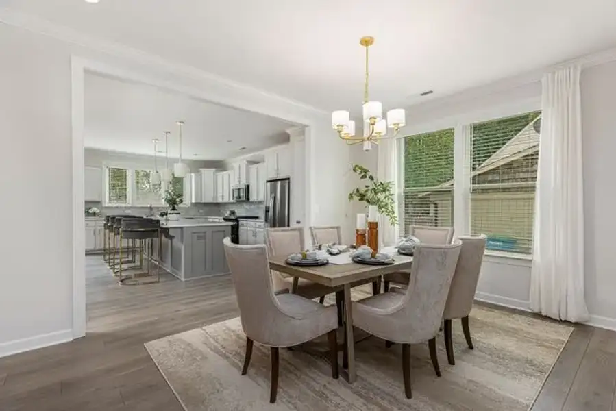 Representative furnished interior of a home built from the Huntley by True Homes in Deerwood Place, North Charleston (Image 4).
