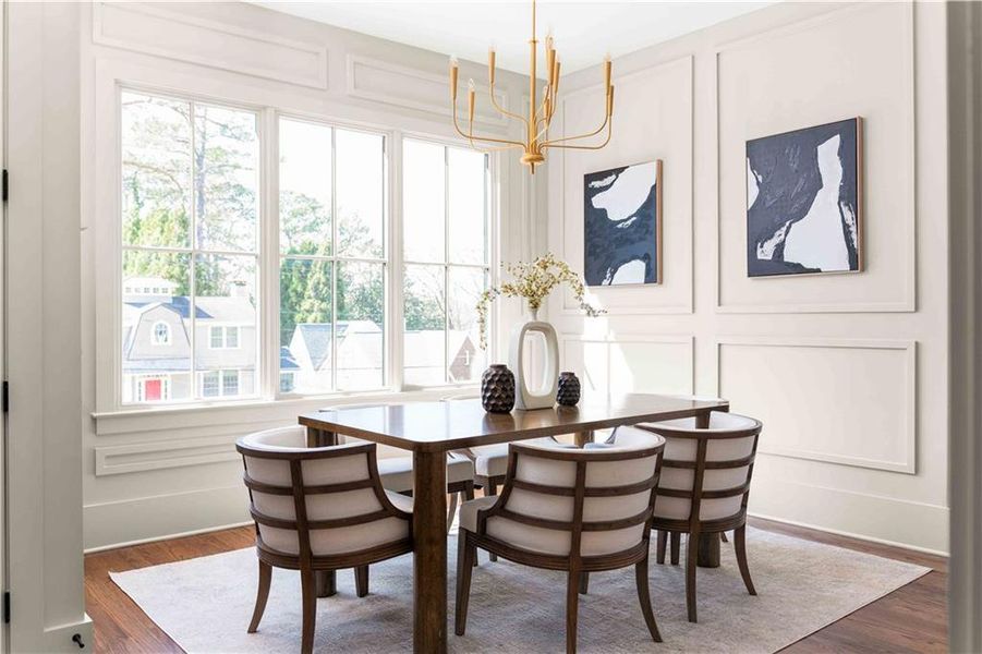 Furnished interior view inside a new home in , Decatur (Image 59).