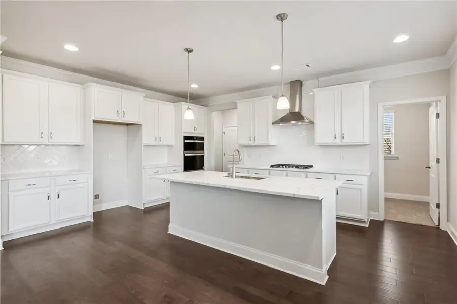 Furnished interior view inside a new home in , Flowery Branch (Image 2). Furnished interior view inside a new home in , Flowery Branch (Image 2).