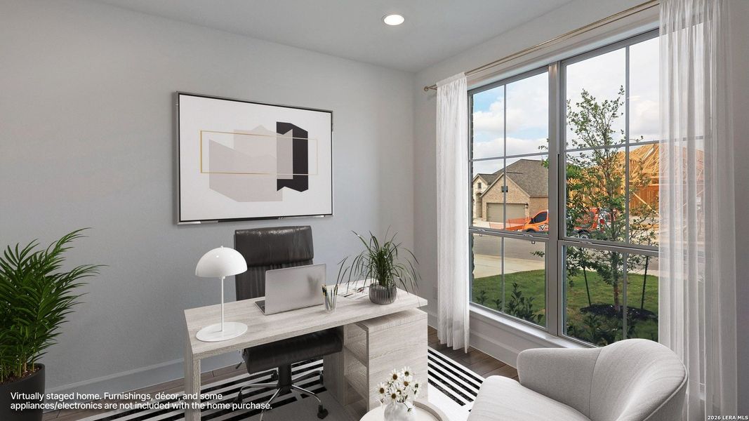 Furnished interior view inside a new home in Briggs Ranch, San Antonio (Image 12).