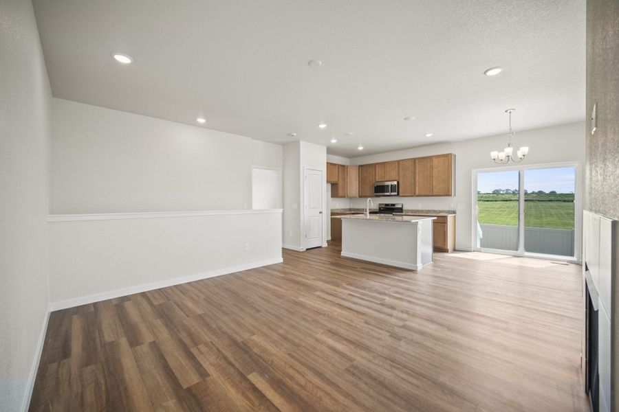 Representative unfurnished interior of a home built from the Fir by View Homes in Aspen Ranch, Fountain (Image 20).