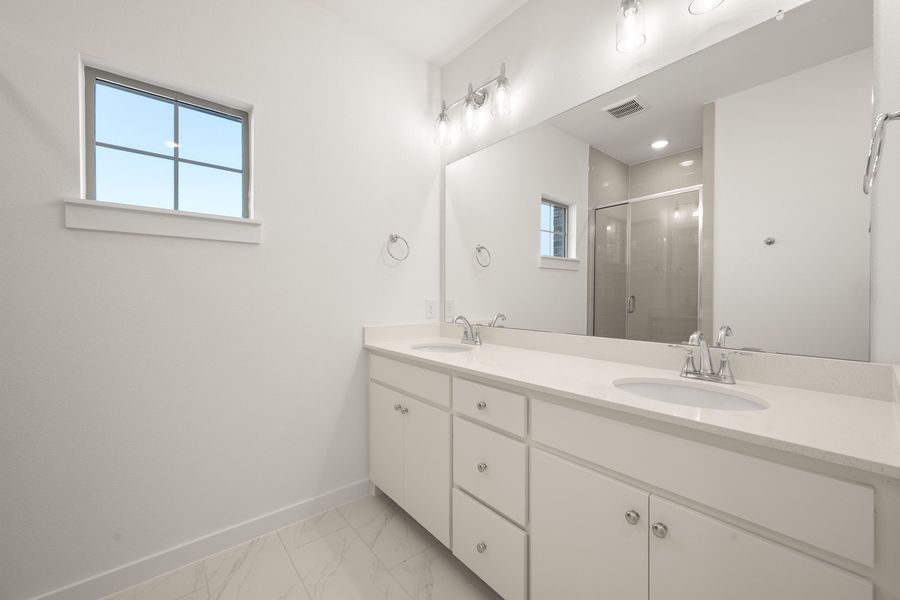 Furnished interior view inside a new home in Wildridge, Oak Point (Image 10).