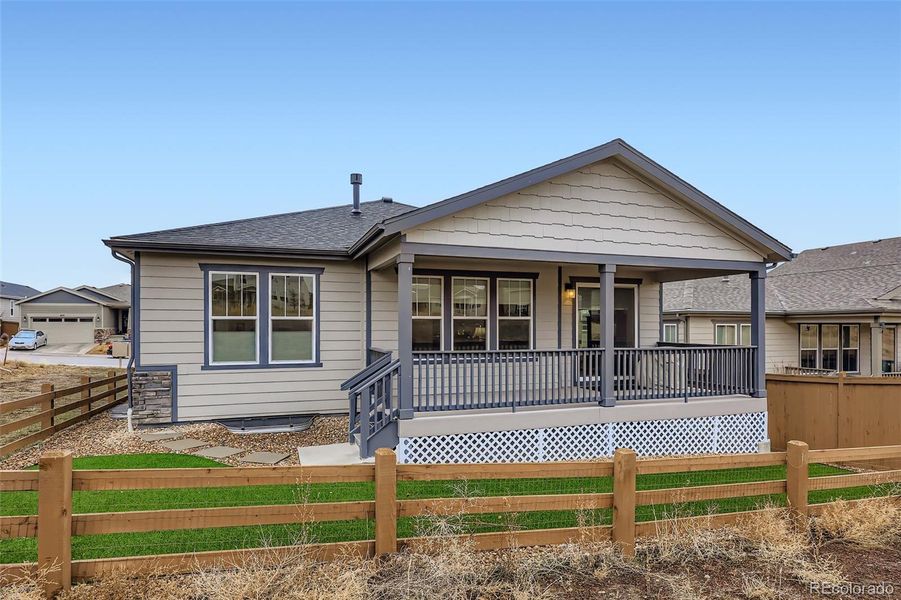 Exterior details and patio area of a home in , Castle Rock (Image 23).