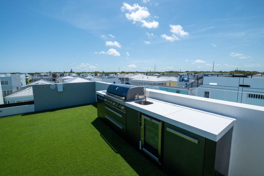 Furnished interior view inside a new home in , Key Largo (Image 7).