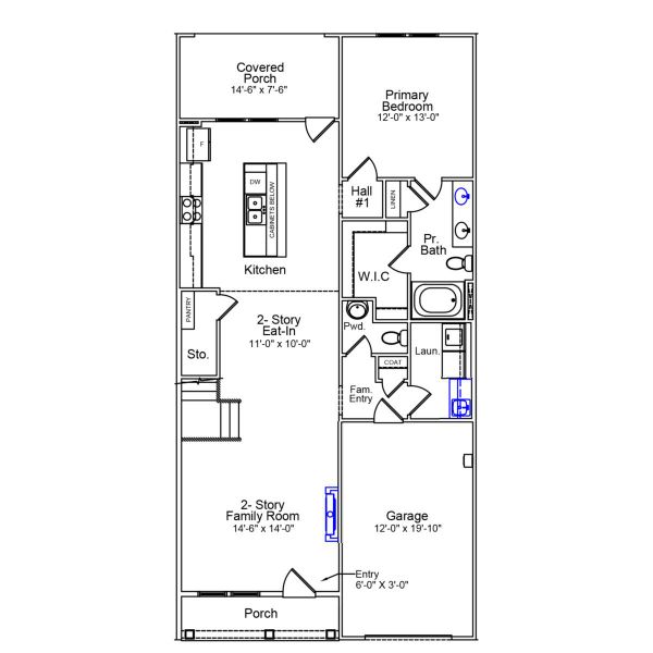 2D floor plan layout of this home in Grand Park, Leland, NC (Image 3). 2D floor plan layout of this home in Grand Park, Leland, NC (Image 3).