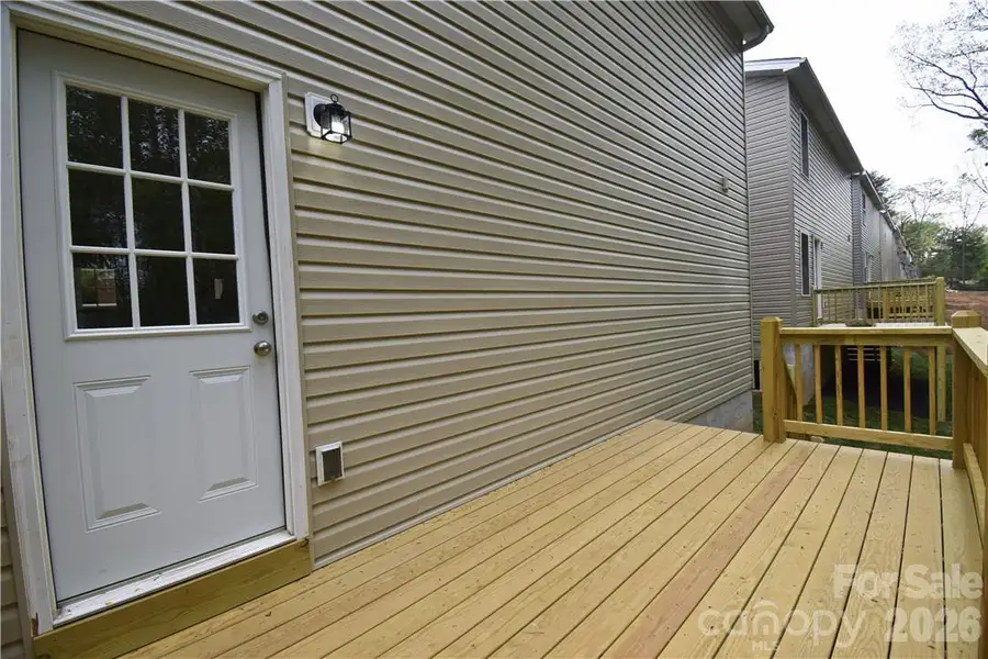 Exterior details and patio area of a home in , Hickory (Image 3).