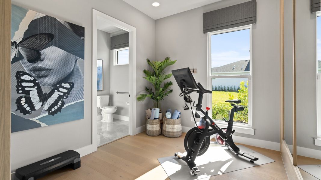 Representative furnished interior of a home built from the 2844F by Perry Homes in Glynlea Country Club 60', Port St. Lucie (Image 18).