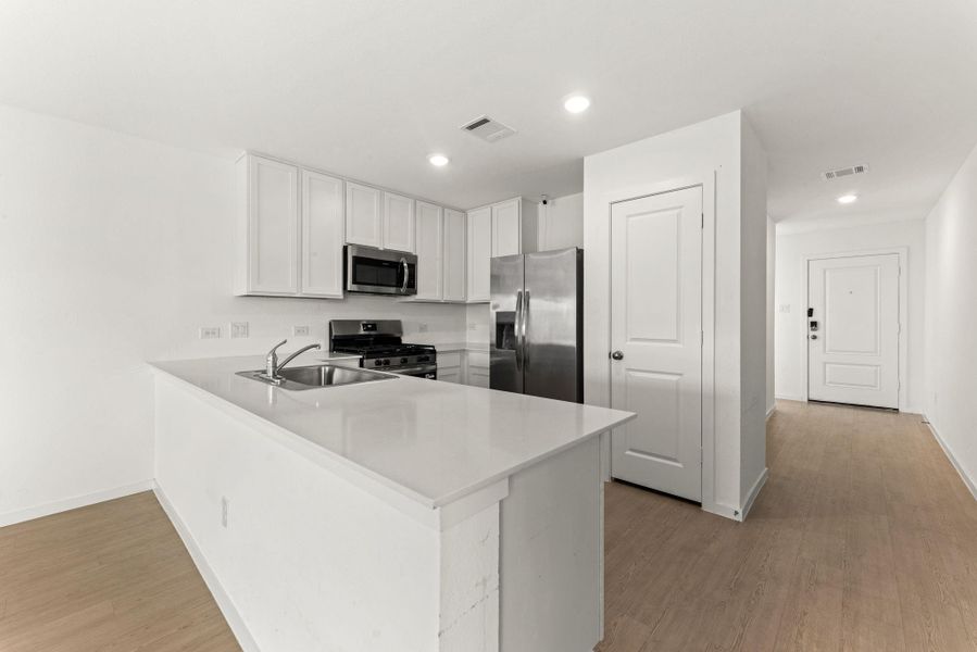 Furnished interior view inside a new home in , Katy (Image 6).
