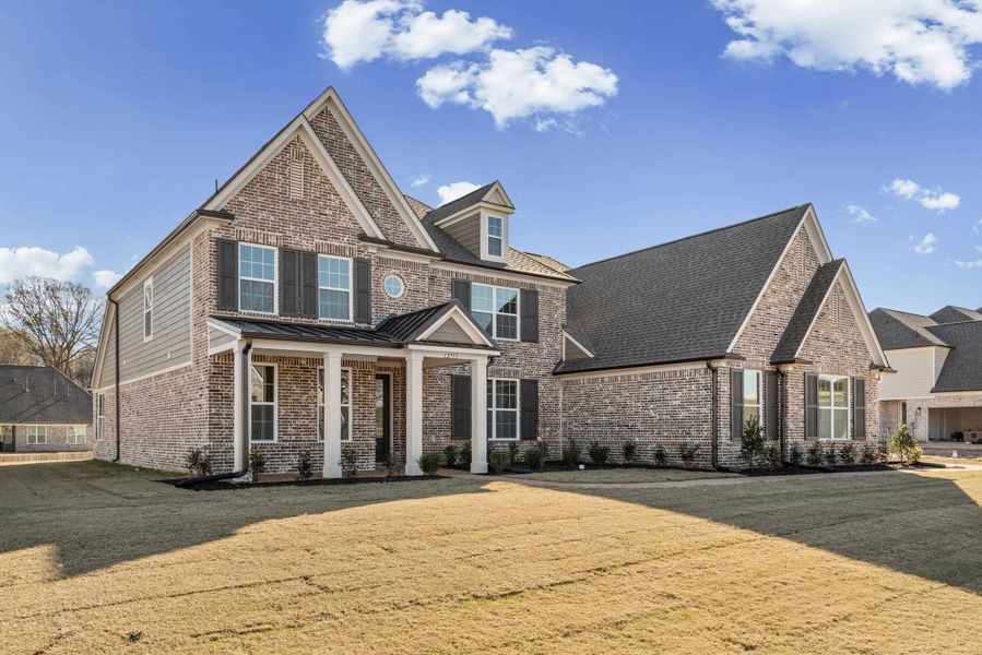 Front exterior of a new home in White Oak, Arlington, TN, highlighting curb appeal (Image 2).