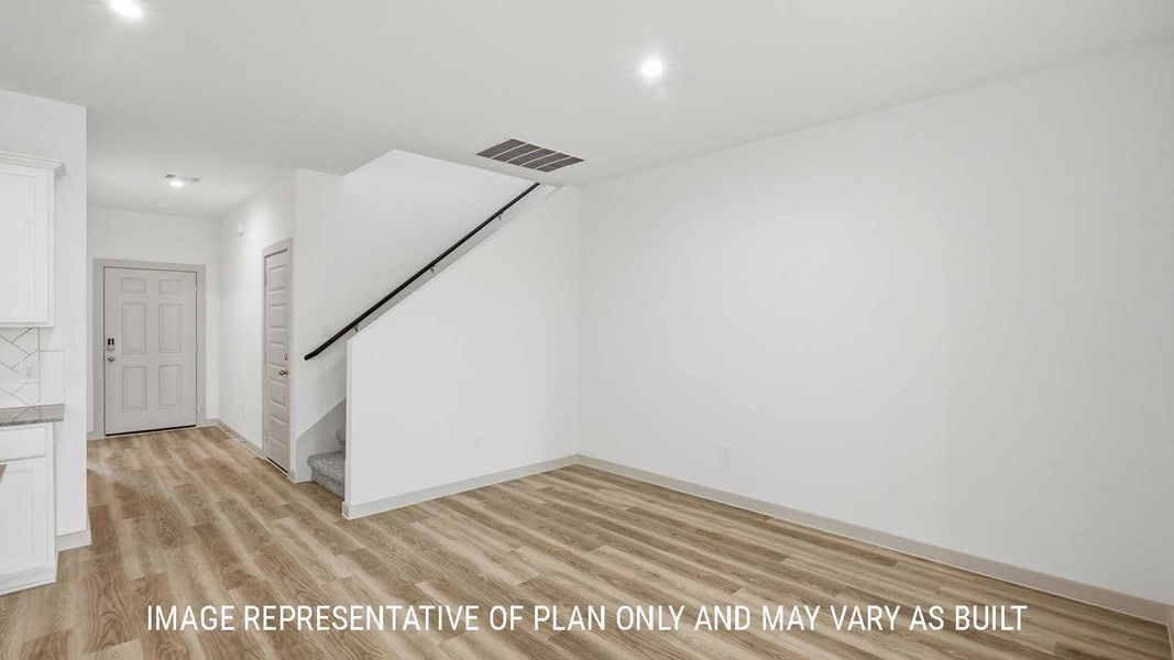 Representative unfurnished interior of a home built from the Mitchell by D.R. Horton in China Grove, China (Image 19).