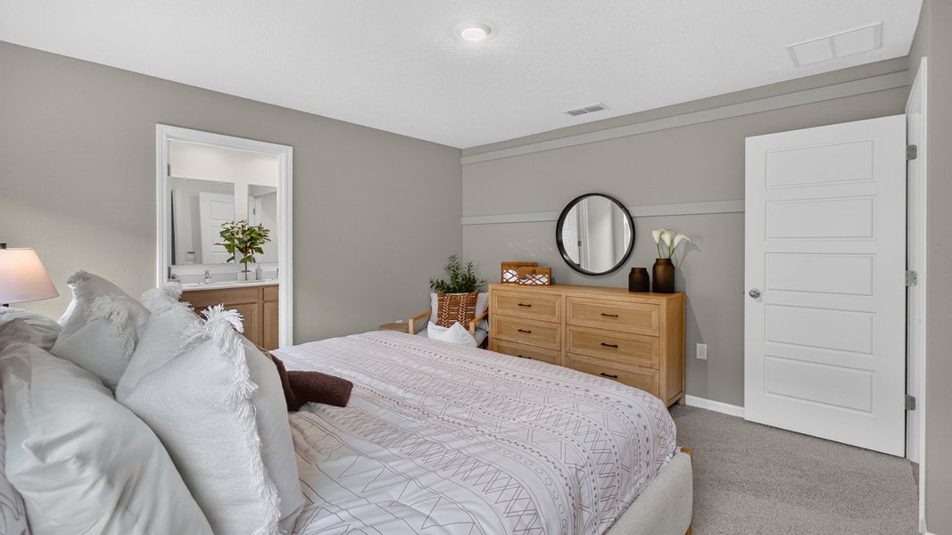 Furnished interior view inside a new home in Bridle Creek, Jacksonville (Image 17).