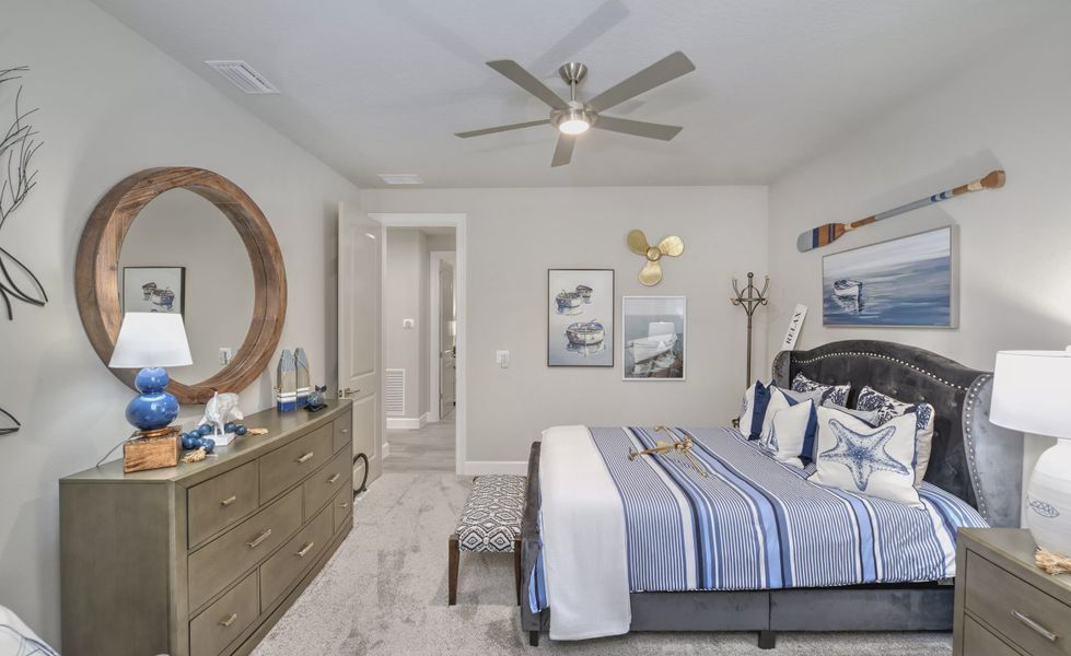Furnished interior view inside a new home in The Reserve at Plantation Bay, Bunnell (Image 38). Furnished interior view inside a new home in The Reserve at Plantation Bay, Bunnell (Image 38).