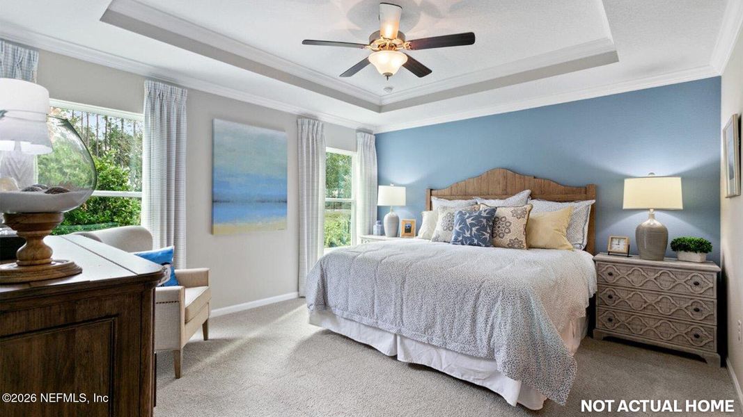 Furnished interior view inside a new home in American Village, Palm Coast (Image 10).