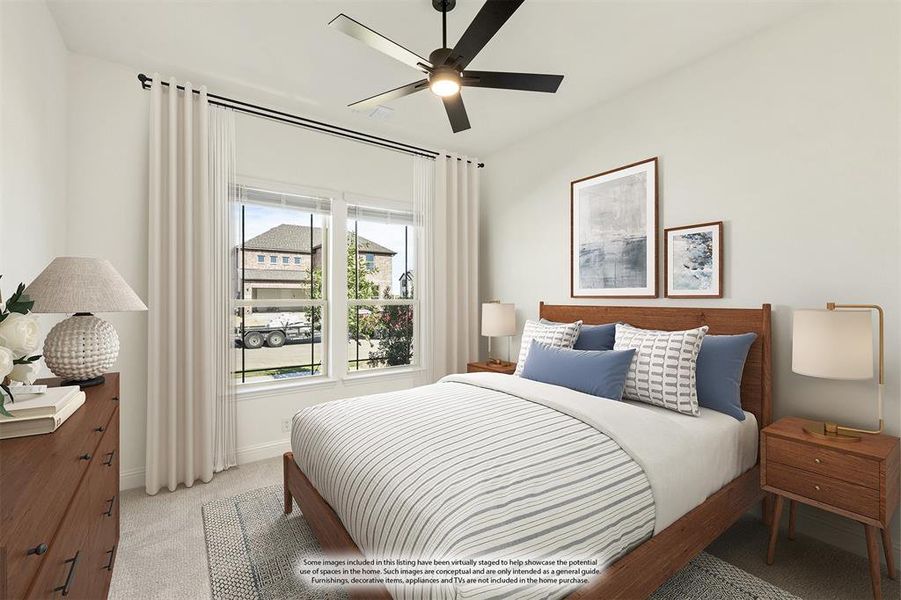 Furnished interior view inside a new home in Timberbrook 3B-4A, Justin (Image 4).