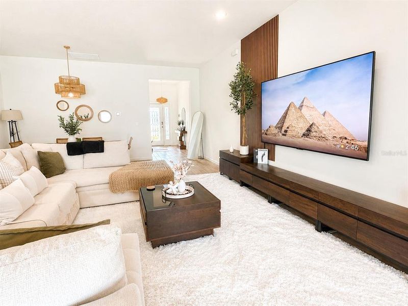 Furnished interior view inside a new home in Crystal Bay Estates, Grant-Valkaria (Image 25).