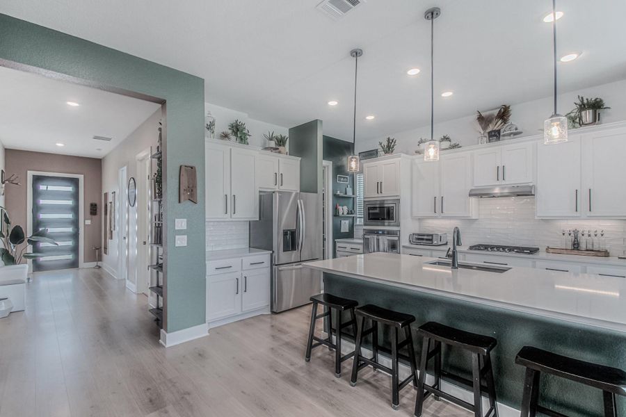 Furnished interior view inside a new home in Parmer Ranch, Georgetown (Image 27).