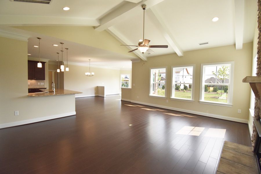 Representative furnished interior of a home built from the Cosmopolitan by Keystone Homes NC in Weybridge, Burlington (Image 14).