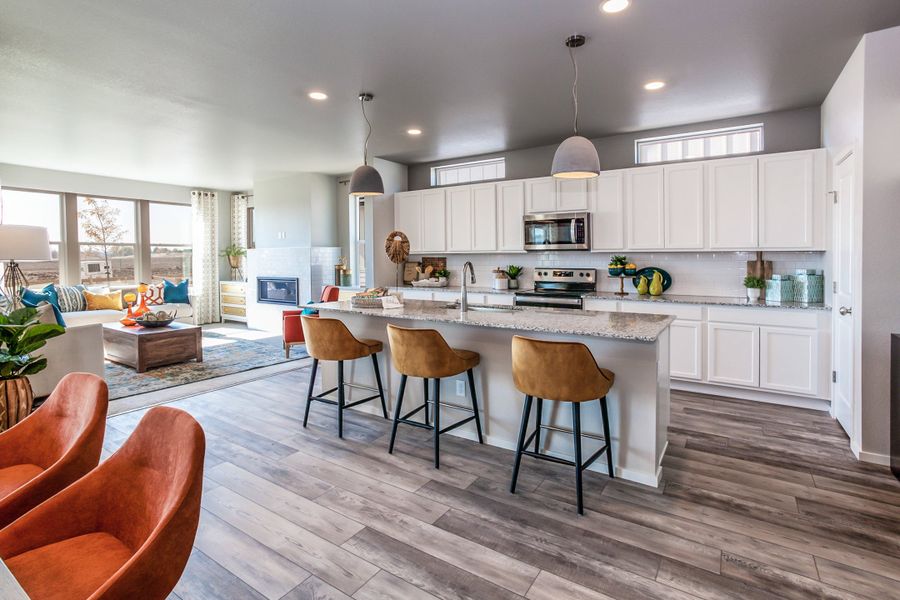 Representative furnished interior of a home built from the Rowling by Hartford Homes in Trailside, Timnath (Image 46).