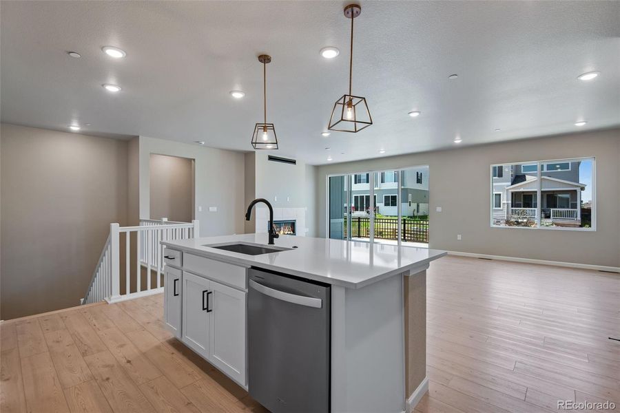 Furnished interior view inside a new home in Reunion Ridge, Commerce City (Image 10).
