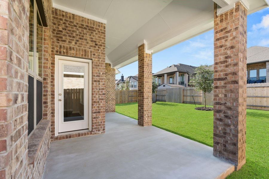 Rear Covered Patio