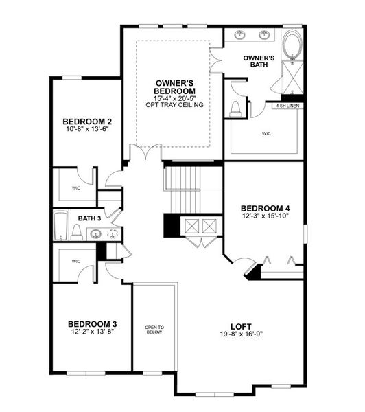 2D floor plan layout of this home in Estates at Rivercrest, Sanford, FL (Image 2). 2D floor plan layout of this home in Estates at Rivercrest, Sanford, FL (Image 2).