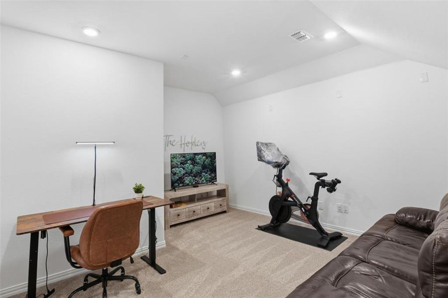 Furnished interior view inside a new home in Whitewing Trails, Princeton (Image 12).